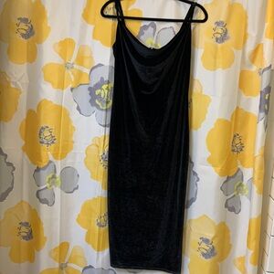 She+sky black velvet dress.